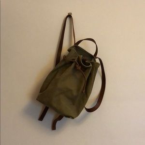 Madewell Somerset Canvas and Leather Backpack